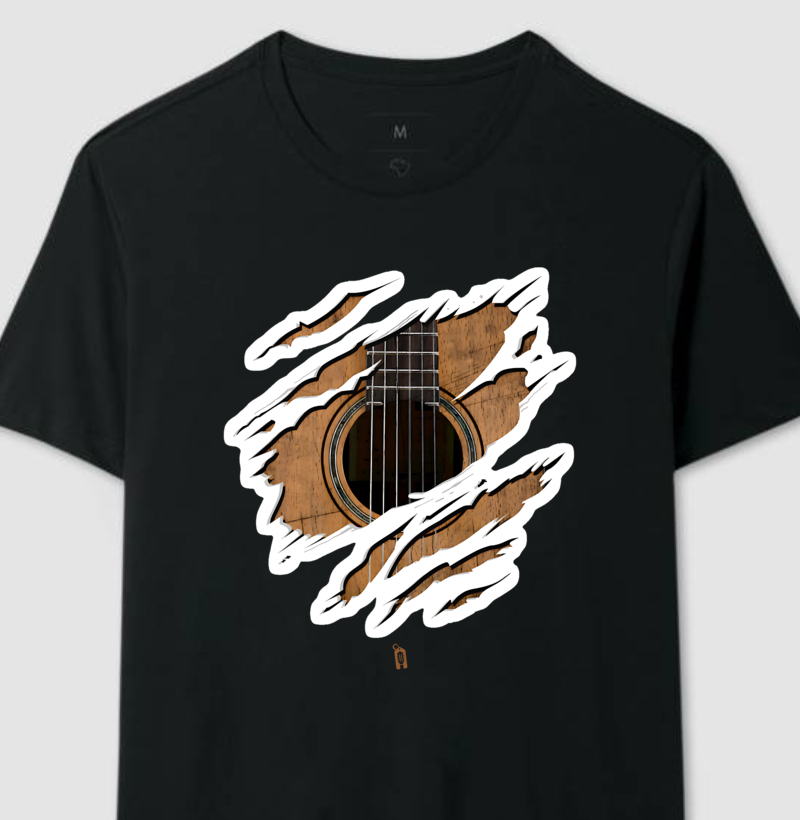 Violão Ripped White