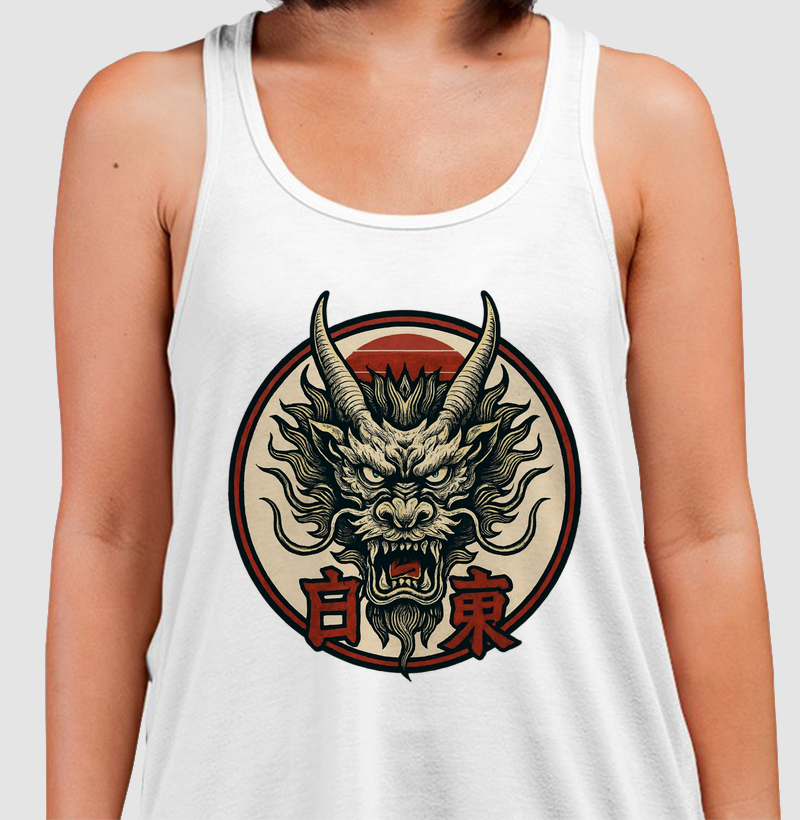 Estampa: Dragão Branco do Oriente – 白東 (Hakutō)