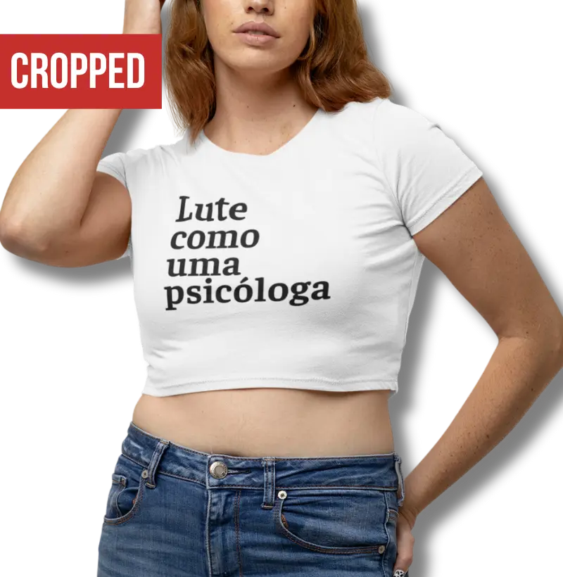 Cropped Lute como uma psicóloga
