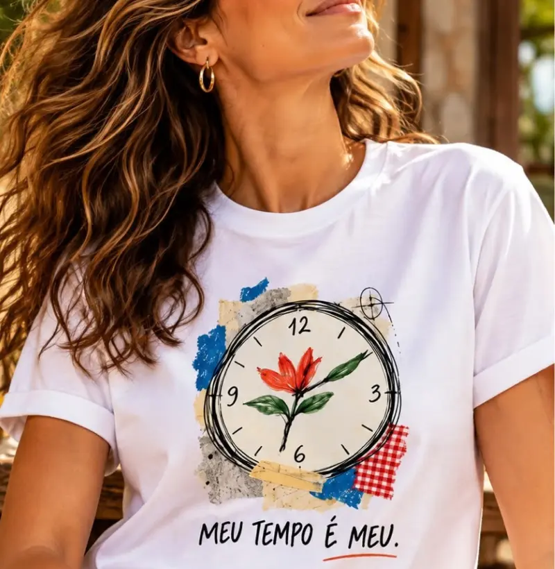 Meu tempo  é meu - Camiseta