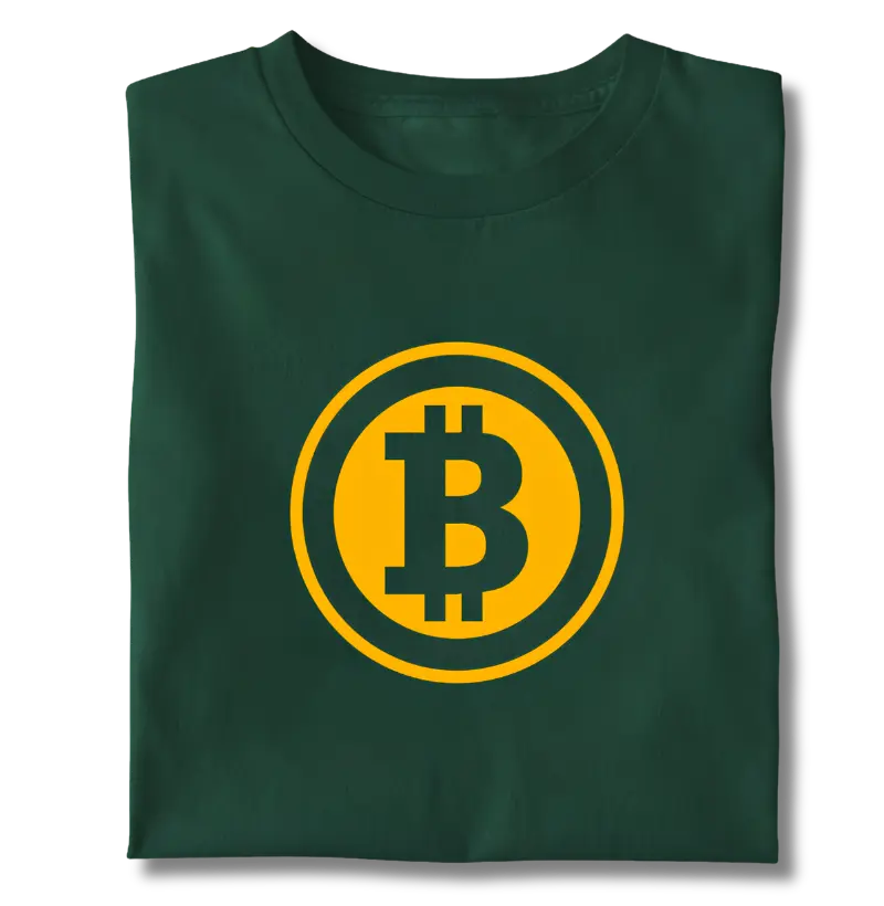 Camiseta Bitcoin logo style