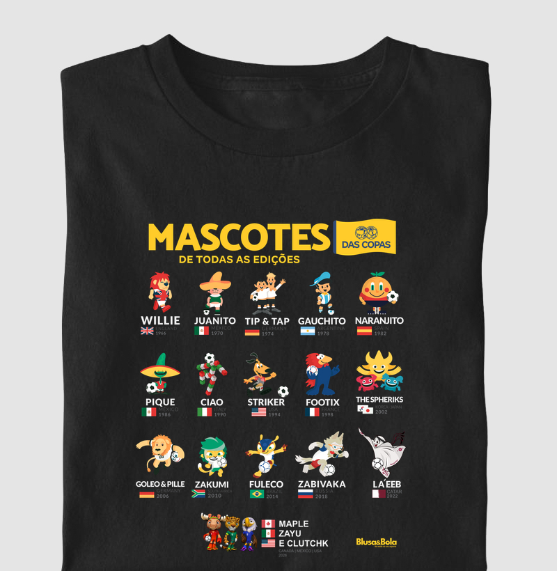Camiseta Mascotes
