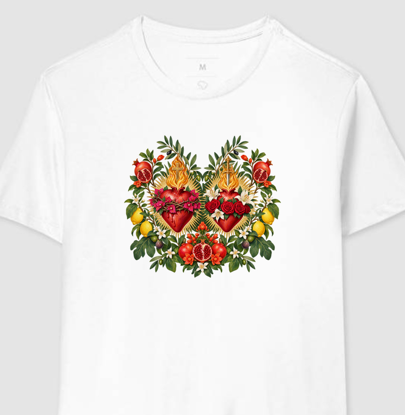 Sagrados Corações — Bodegón e Romãs - Camiseta