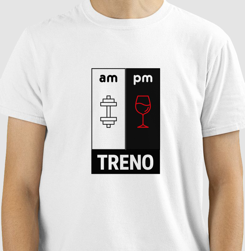 Camiseta AM Treino PM VINHO – TRENO | Equilíbrio na Rotina