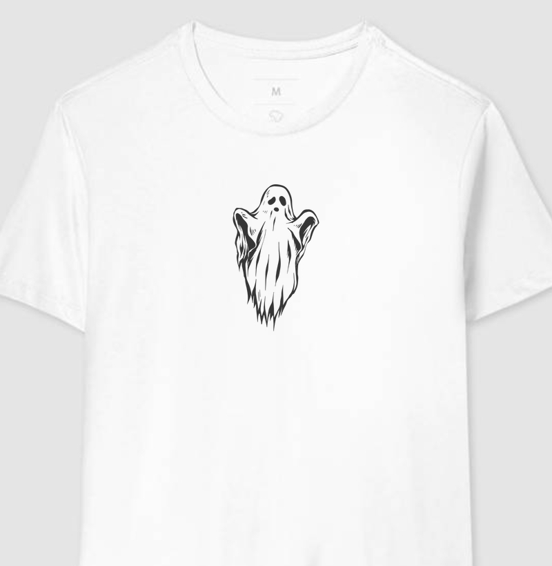 Camiseta Ghost - Branca