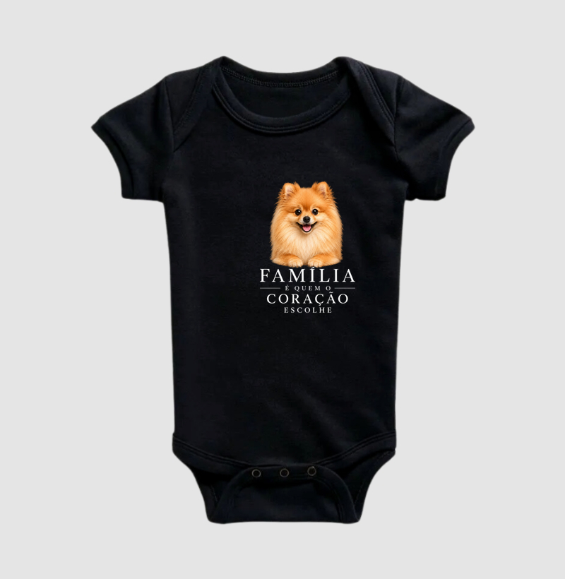 Pomerânia (Spitz Alemão) - Família - Body Infantil