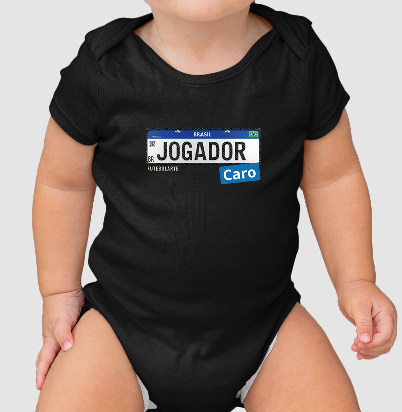 Placa Jogador Caro Body Bebê