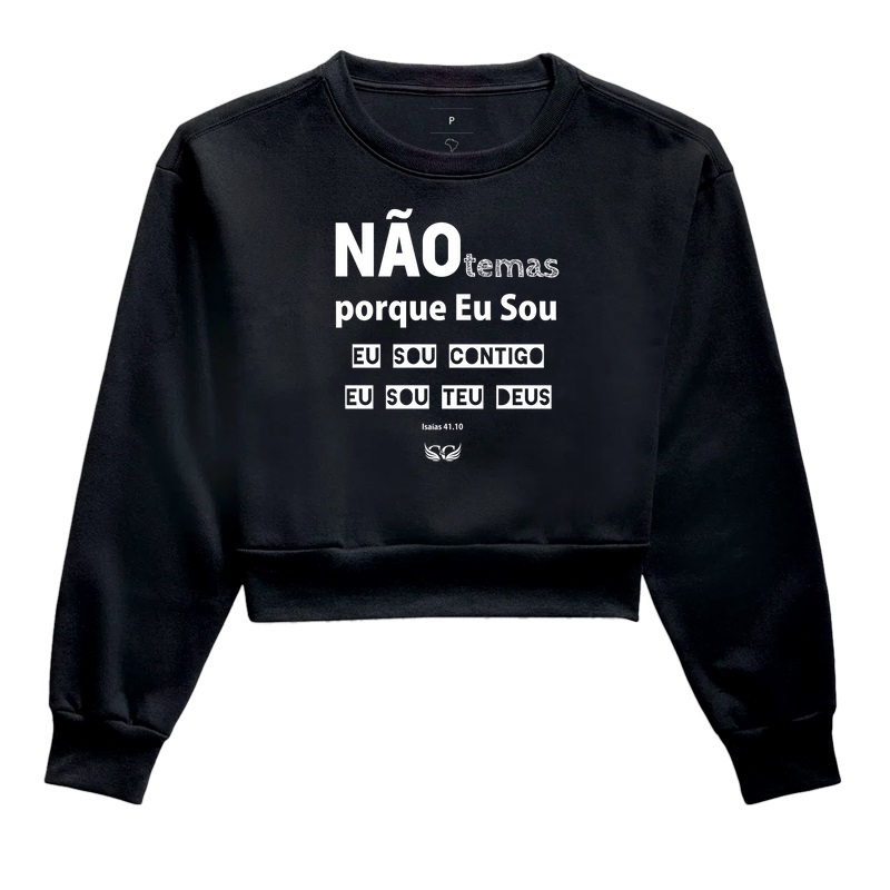 Camiseta Personalizada Não temas porque Eu Sou contigo. Isaías 41.10