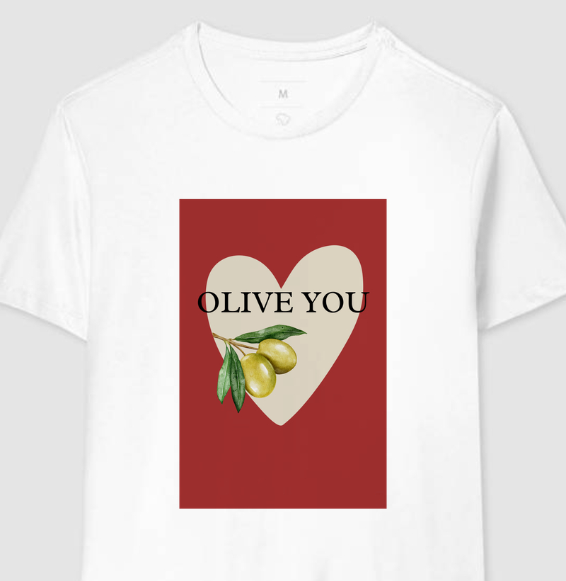 Camiseta I Olive You Red