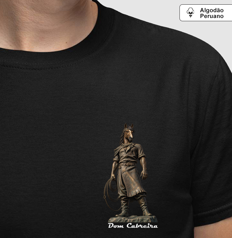 Camiseta Peruano Dom Laçador (bolso) - Camiseta Algodão Peruano