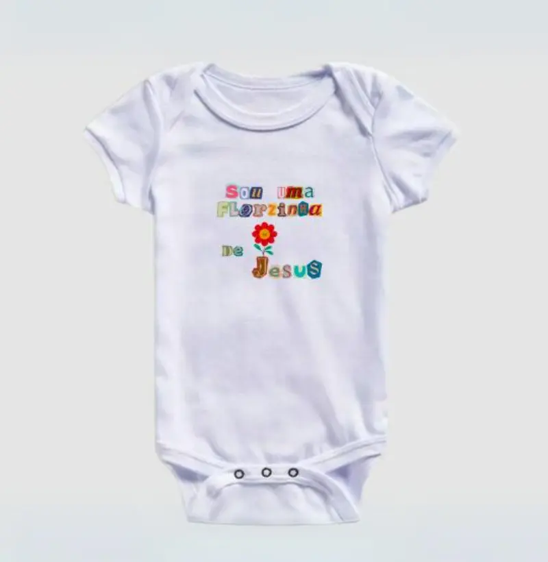 Sou uma florzinha de Jesus (body infantil)