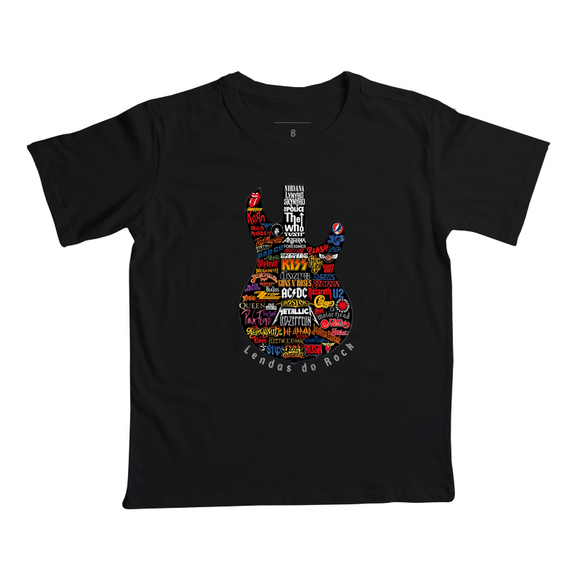 Camiseta Lendas Do Rock