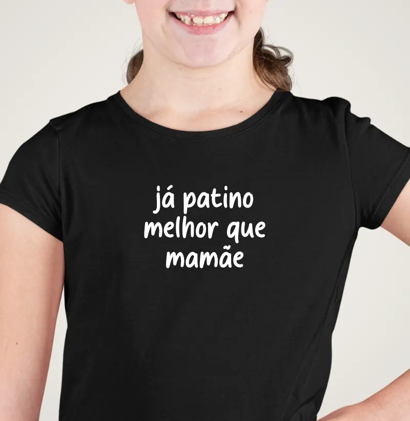 Já patino melhor que mamãe