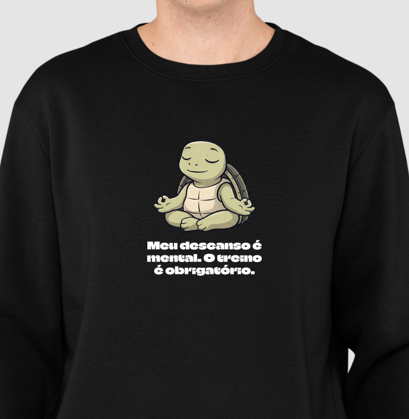 Meu descanso é mental. O treino é obrigatório.