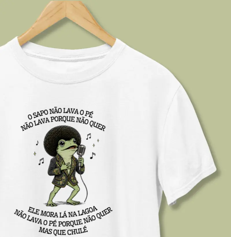Camiseta | O sapo não lava o pé 
