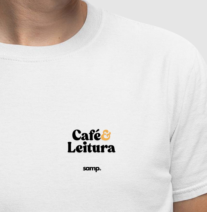 Camiseta "Café&Leitura"