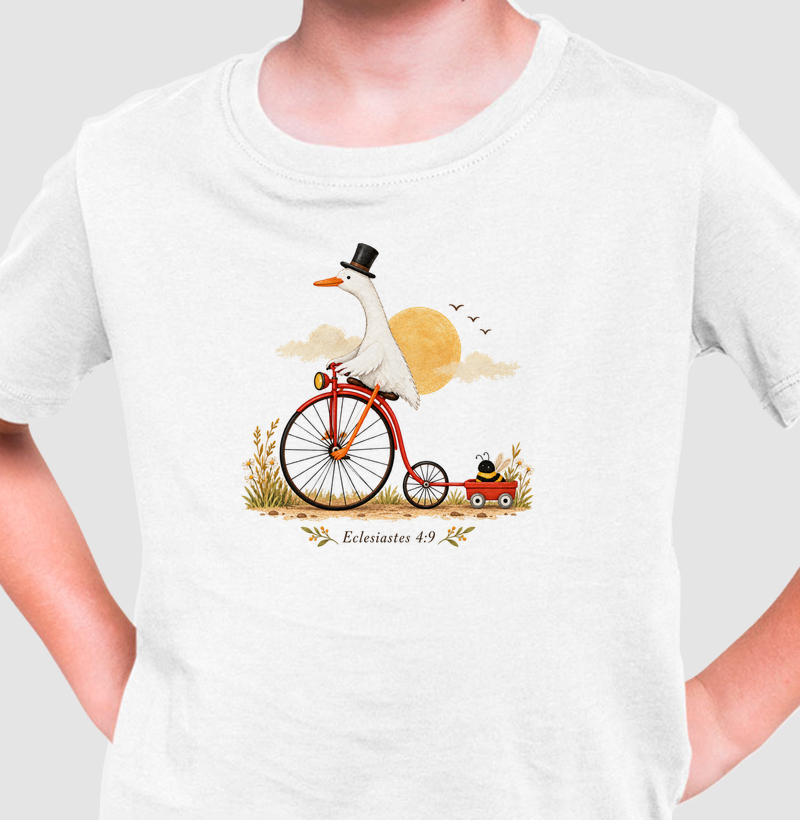 Melhor é Serem Dois — Eclesiastes 4:9 - Camiseta Infantil