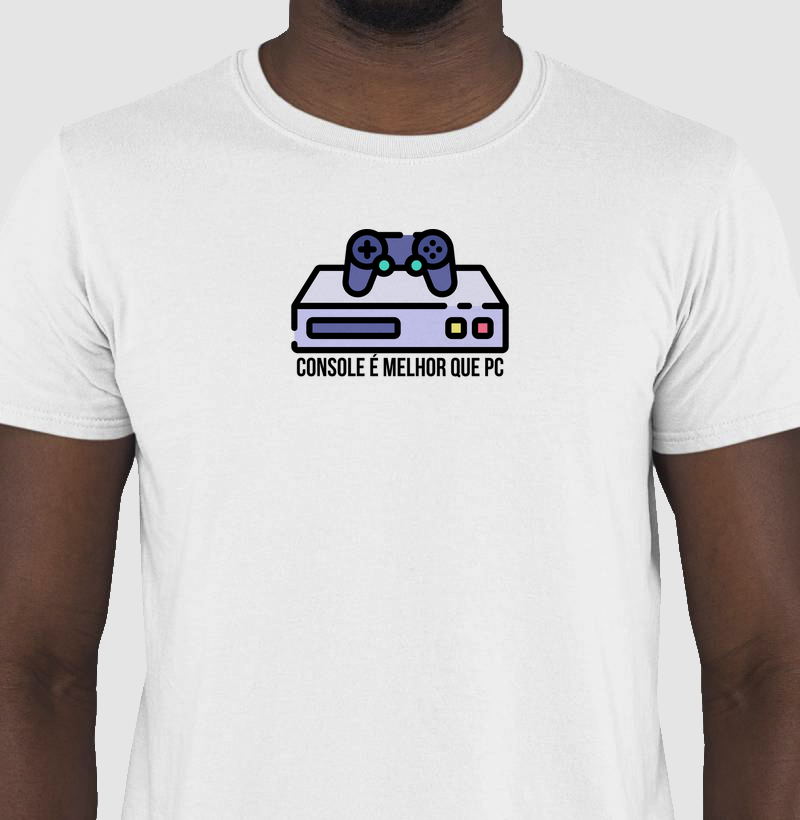 Camiseta Gamer Console é melhor que PC!