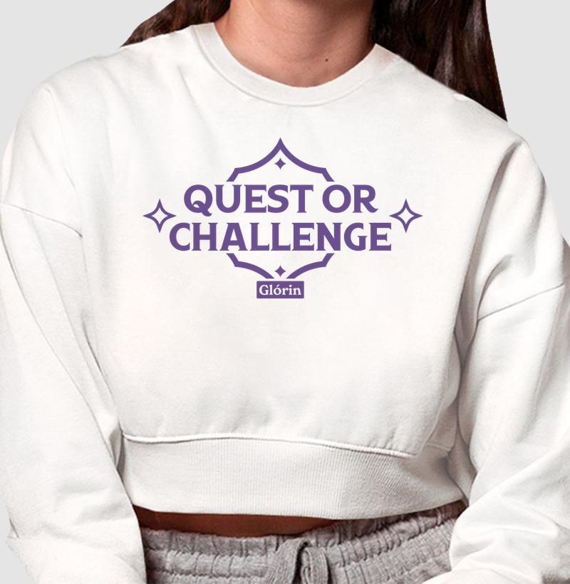 Quest or Challenge - Cropped Moletom