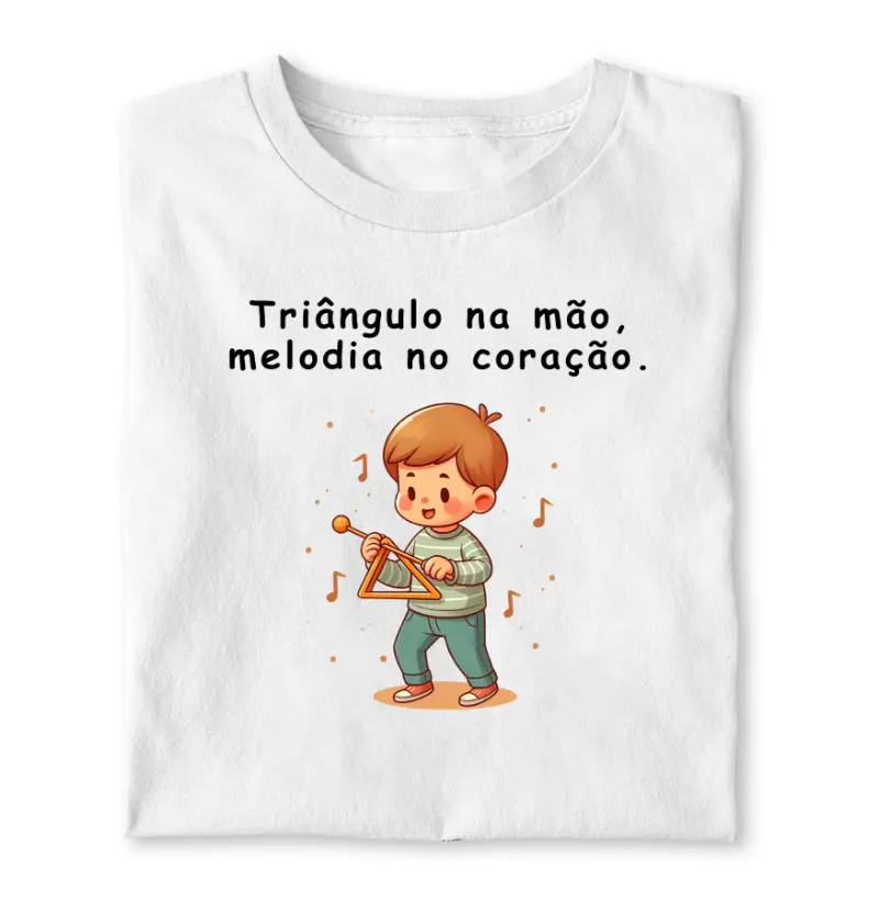 Triângulo na mão, melodia no coração