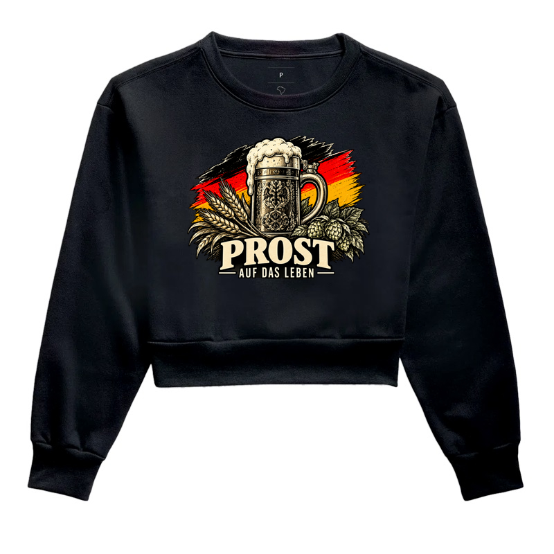Prost auf das Leben - Cropped Moletom