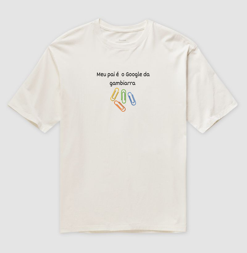 Camiseta meu pai é o google