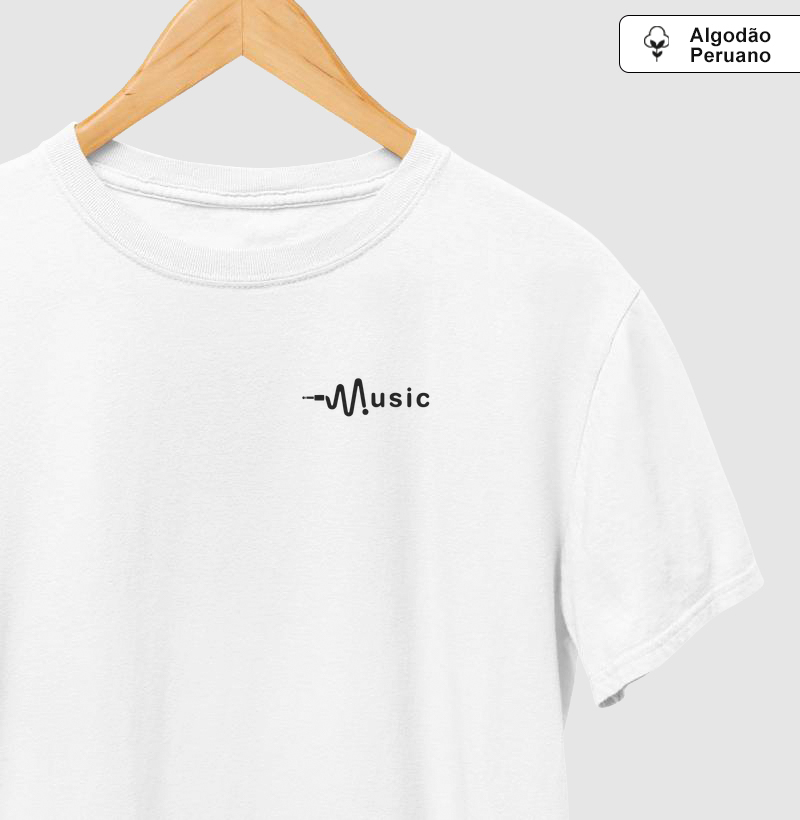 Camiseta em algodão peruano - Music