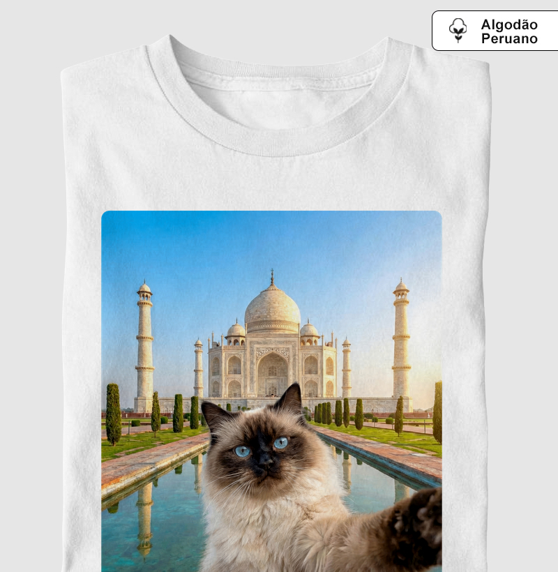 Siamês no Taj Mahal