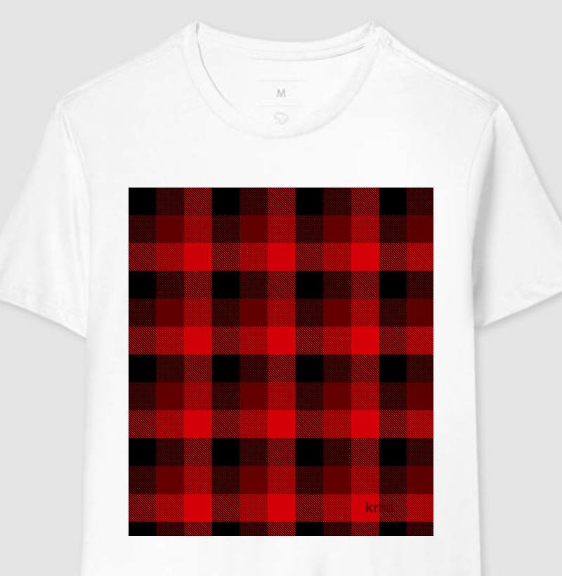 Camiseta Xadrez Vermelho
