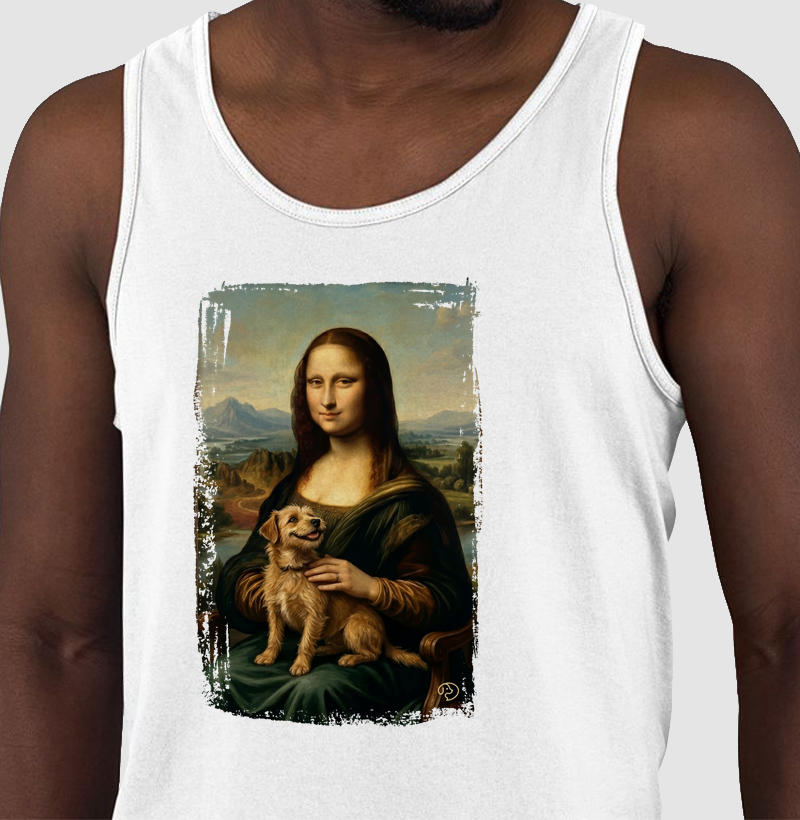 Mona Lisa com Doguinho - Regata