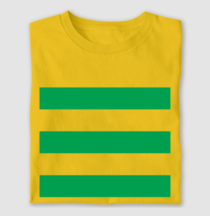 Listras Horizontais - Verde e Amarela