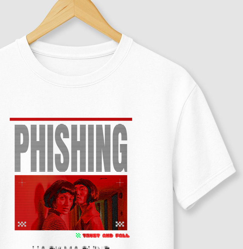 Camiseta Reboot Parede™ Phishing Trust and Fall | Hack Machine™