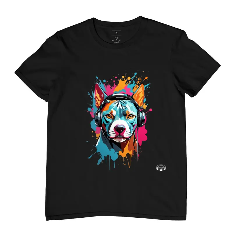 Camiseta Pitbull Headphones