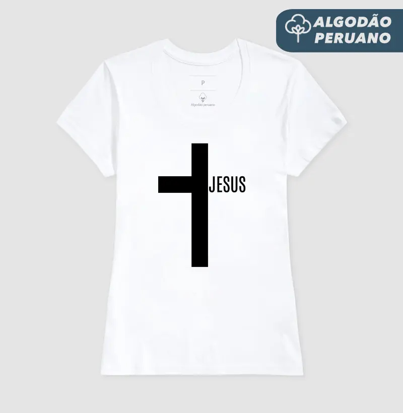 Cruz Jesus - Estampa Preta