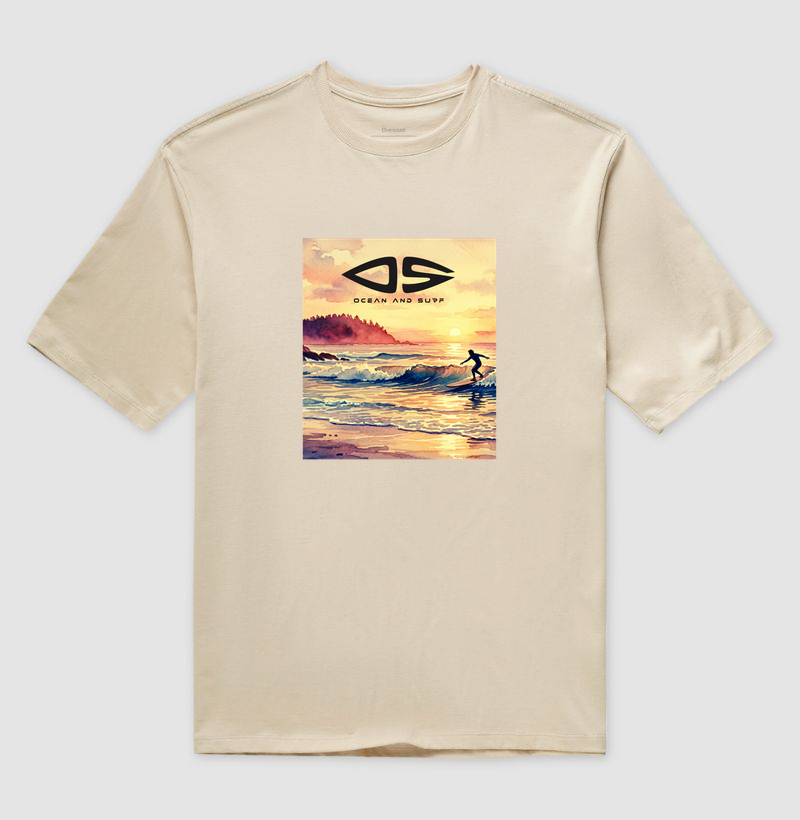 Camiseta Aquarela Long Board