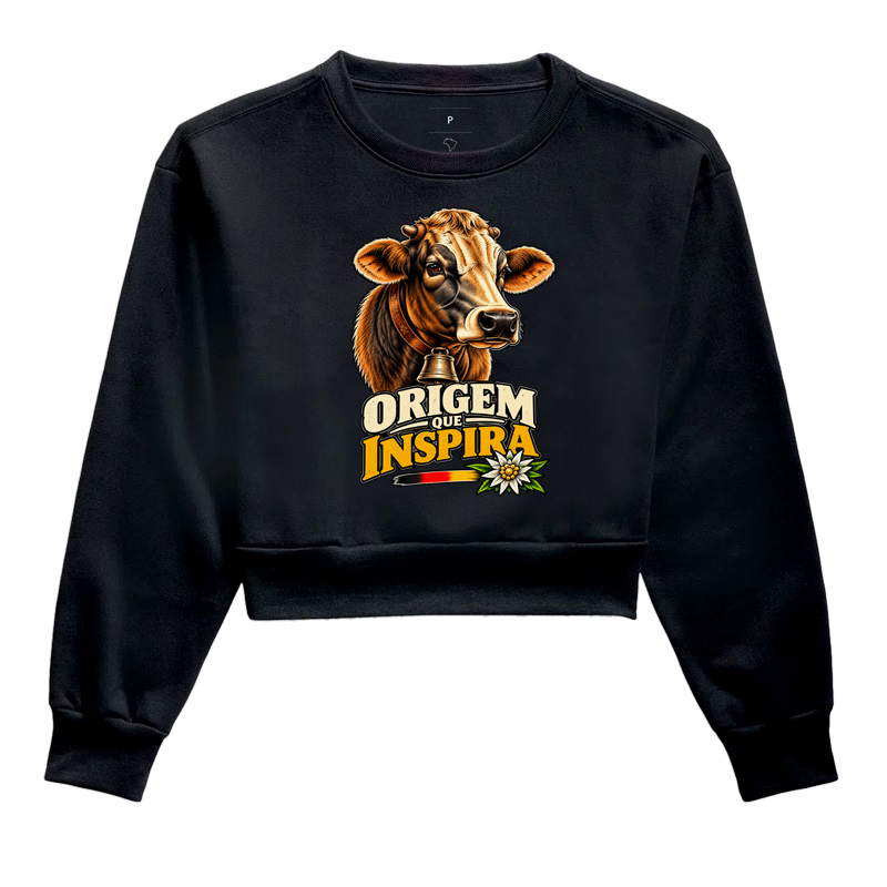 Origem que inspira - Cropped Moletom