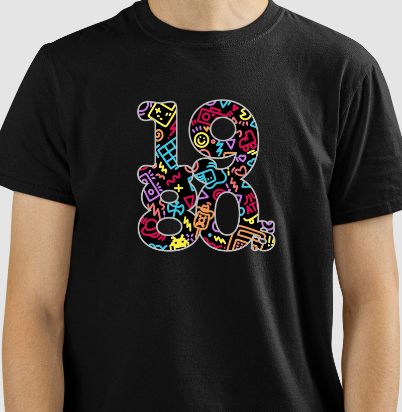 Camiseta 1980s