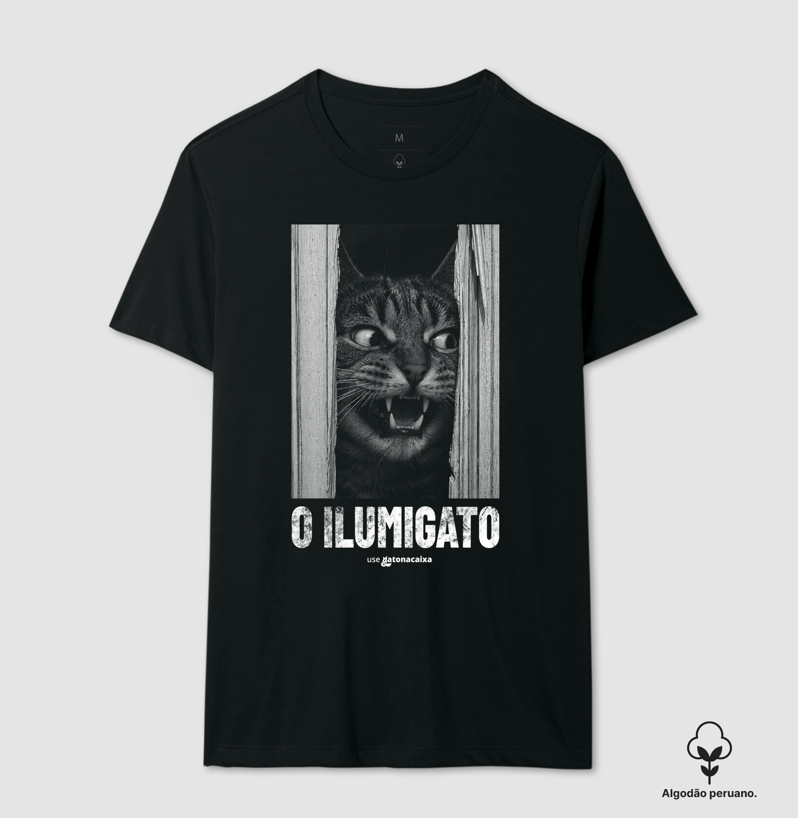 O Ilumigato - Camiseta Algodão Peruano