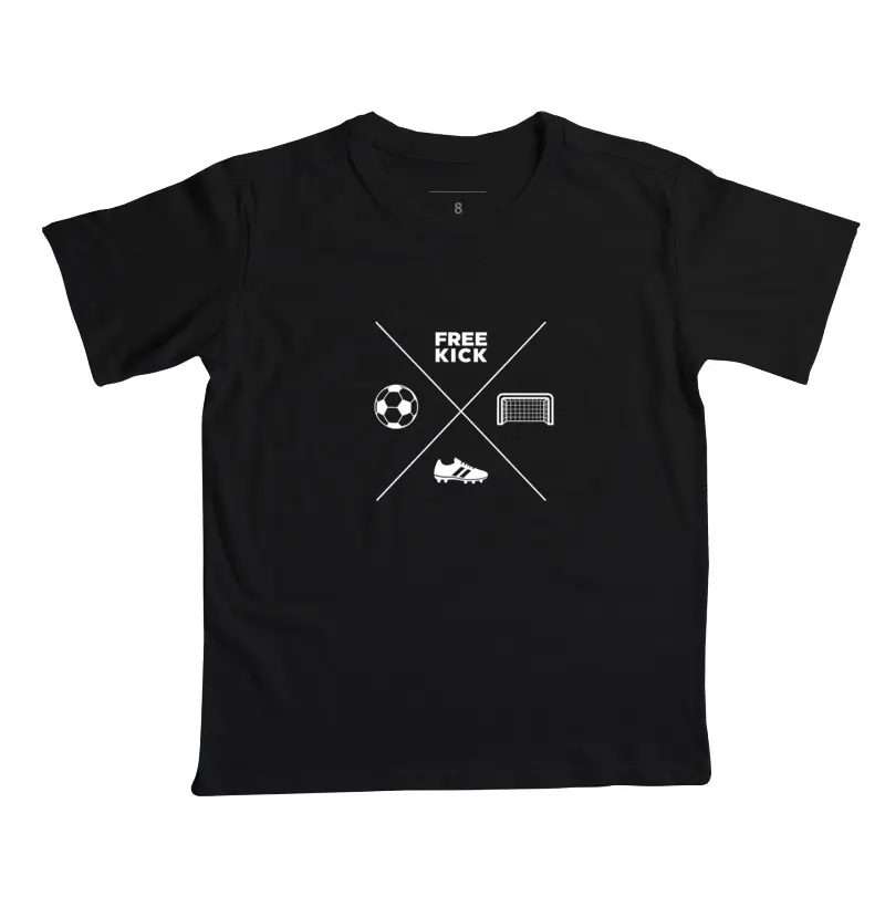 CAMISETA INFANTIL FREE KICK FUTEBOL 4 