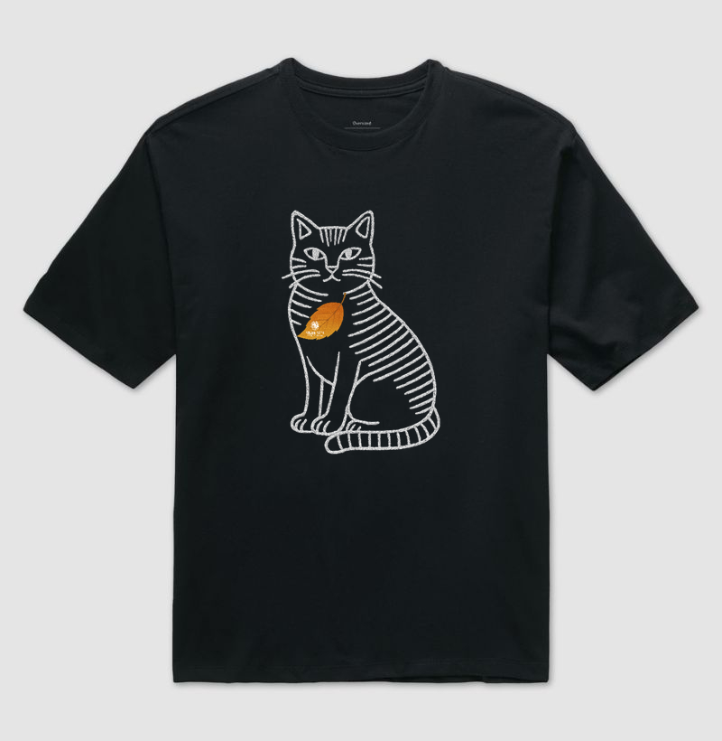 Estampa Felino Gato Vazado