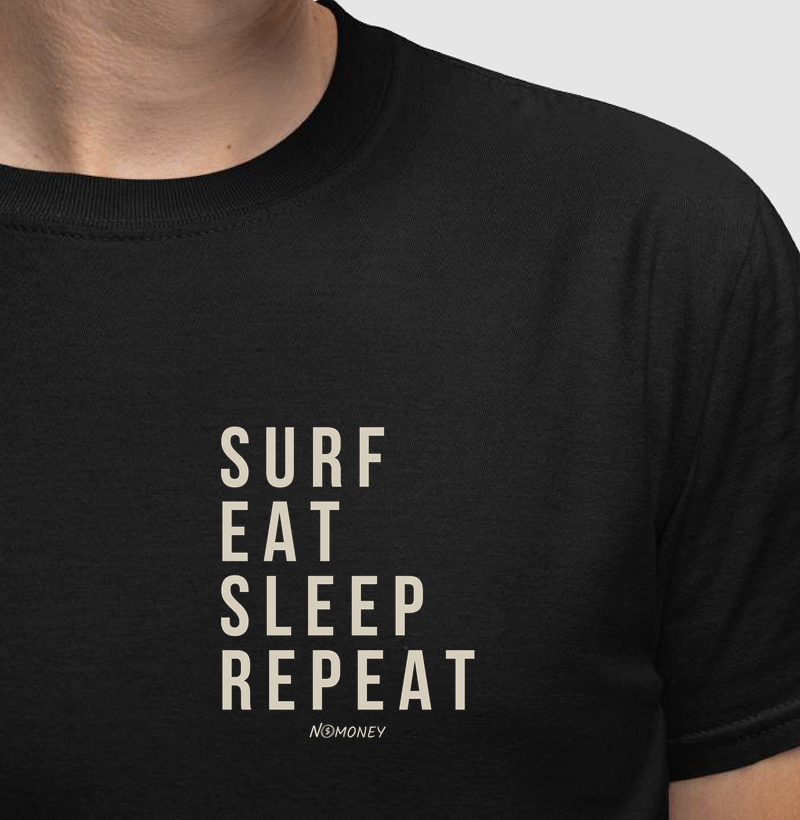 Camiseta Surf. Eat. Sleep. Repeat.