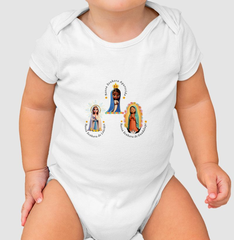 Nossa Senhorinha Aparecida, de Guadalupe e de Lourdes