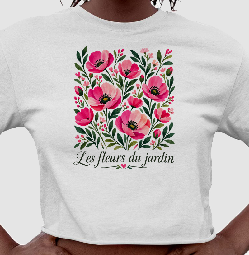Camiseta Les fleurs du jardin