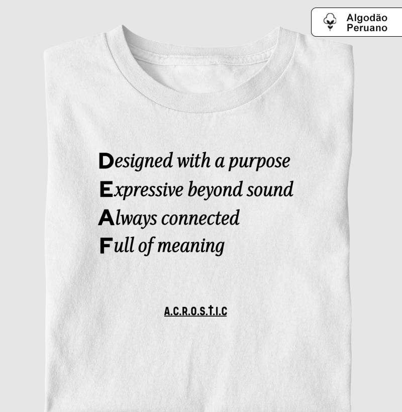 D.E.A.F | a.c.r.o.s.t.i.c