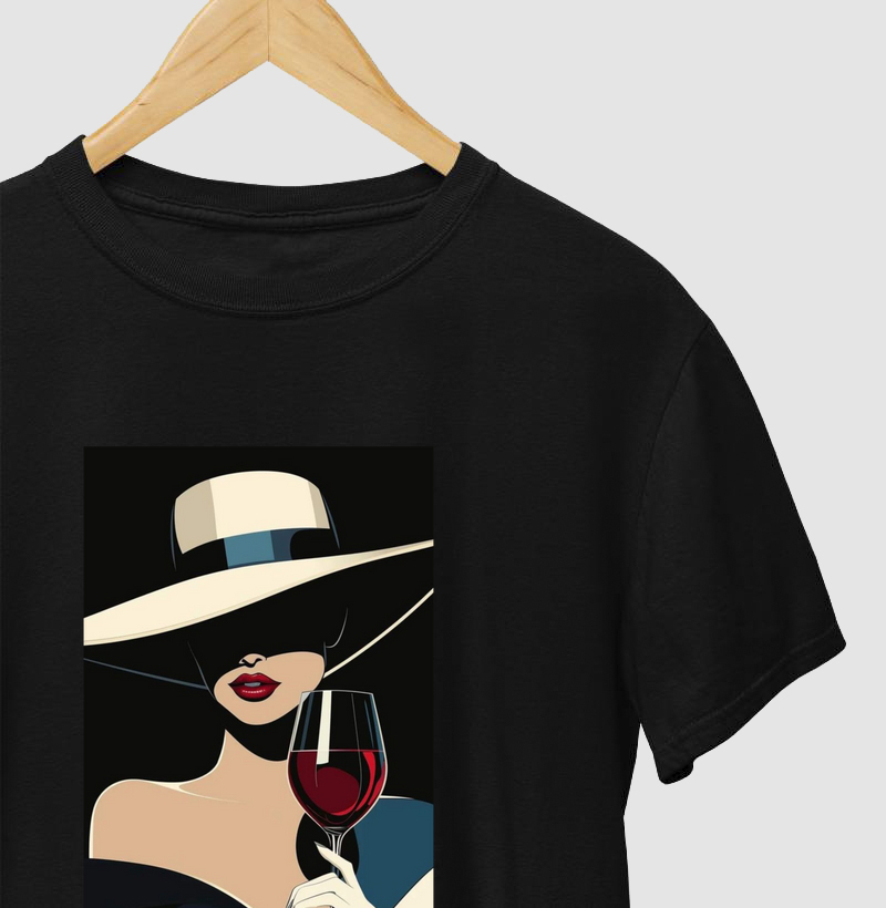 Elegant wine drinker