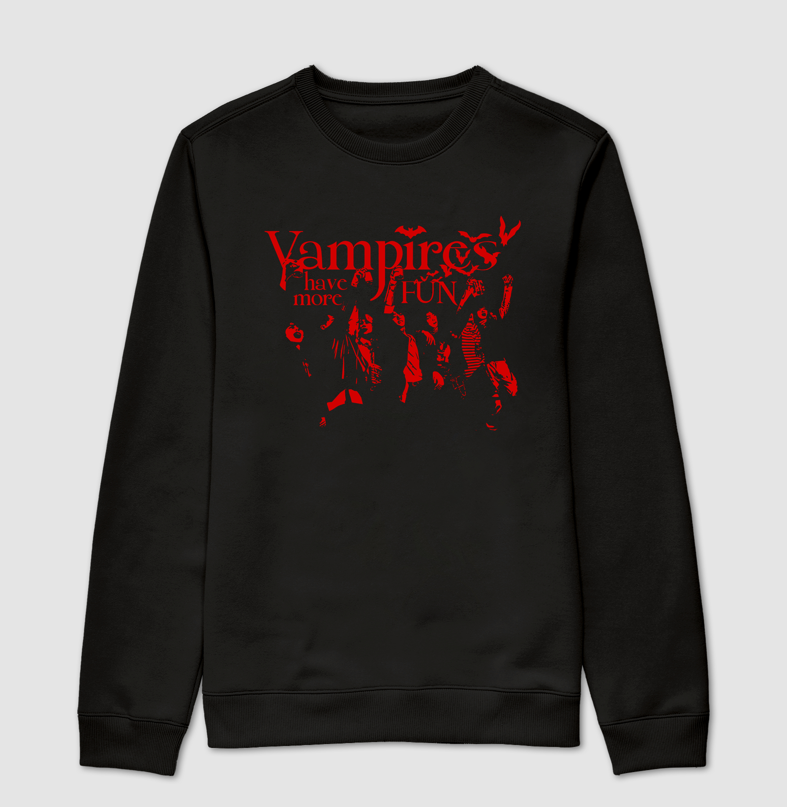 Vampires Have More Fun - Suéter Preto