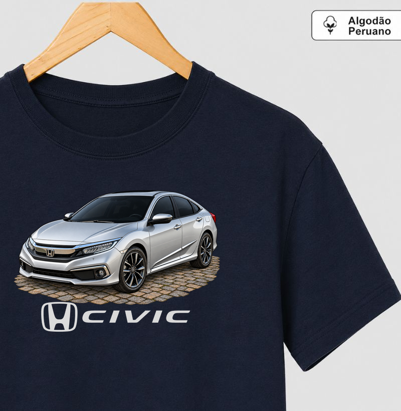 Honda Civic - Camiseta Algodão Peruano