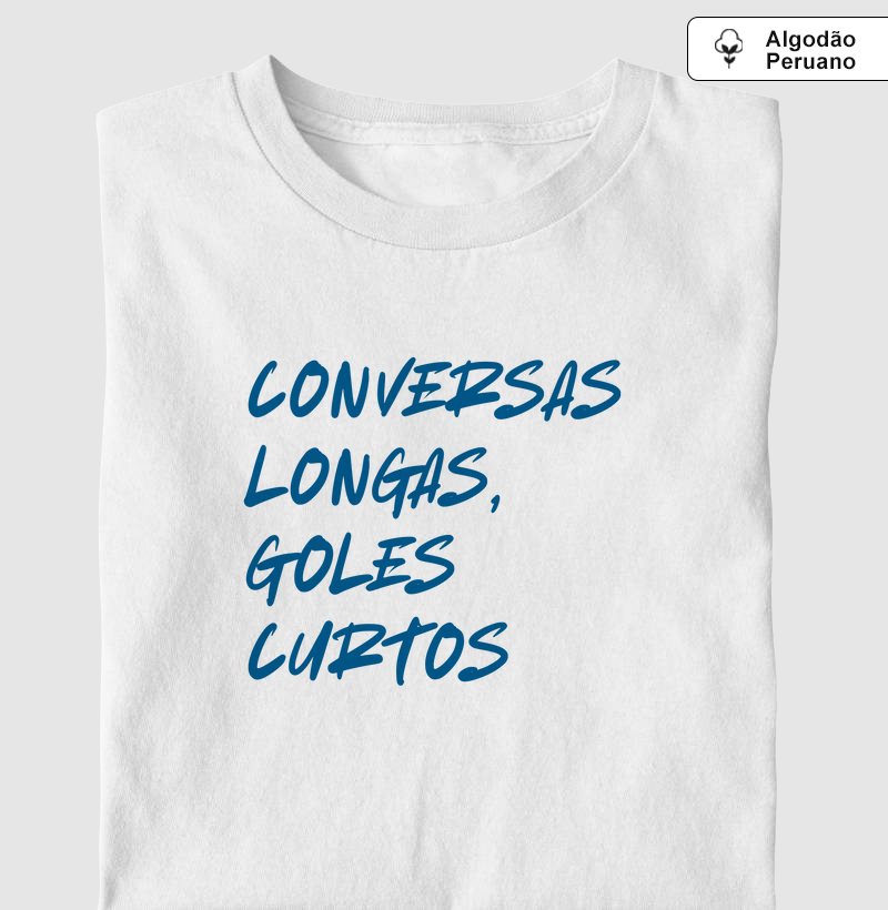 Conversas longas, goles curtos - Algodão Peruano