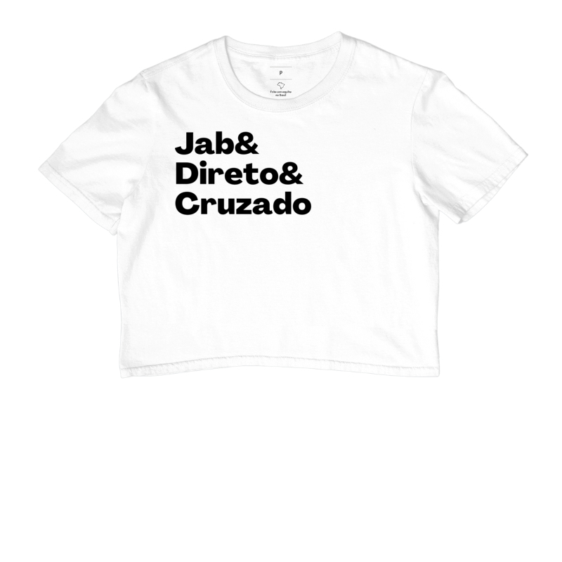 Cropped Jab, Direto, Cruzado