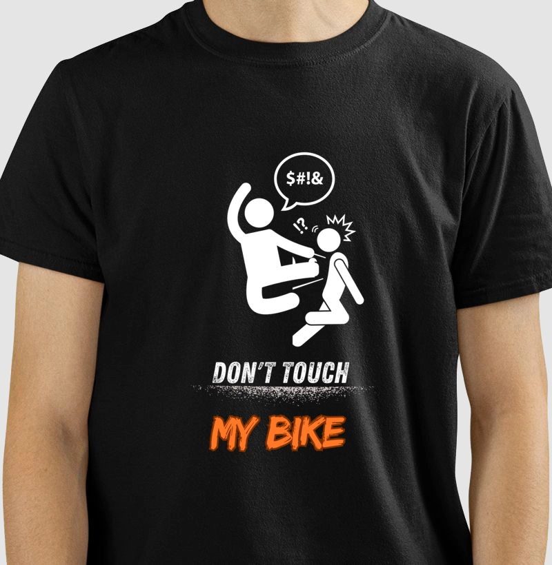 Camiseta Motociclista DONT' TOUCH MY BIKE 3